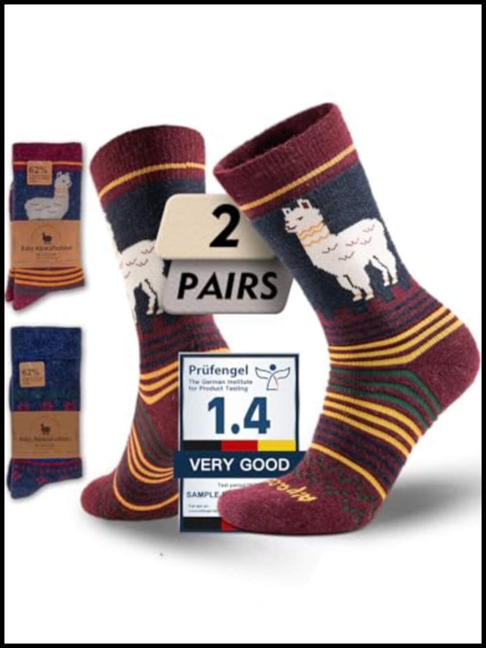 Alpaca Wool Heavyweight Winter Crew Socks